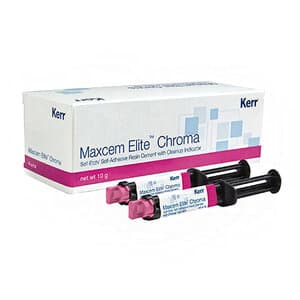 Maxcem Elite Chroma Universal Resin Cement Refill Pack, Clear, 2 x 5g Dual Syringes, 36300 image