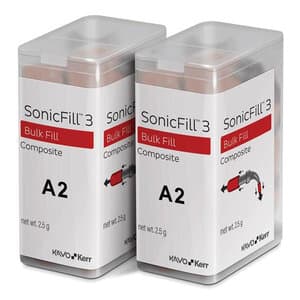Kerr SonicFill 3 SingleFill Bulk Fill Composite Unidose Refill, A2, 0.25 g Tips, 20/Pack, 36712 thumbnail 17