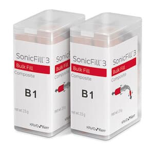 Kerr SonicFill 3 SingleFill Bulk Fill Composite Unidose Refill, B1, 0.25 g, 20/Pk, 36714 thumbnail 14