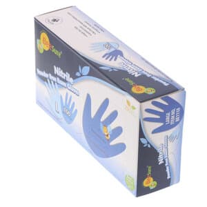 BeeSure® Nitrile Exam Gloves, Powder-Free, Non-Sterile, Large, Blue, 100/Box, BE1118 thumbnail 10
