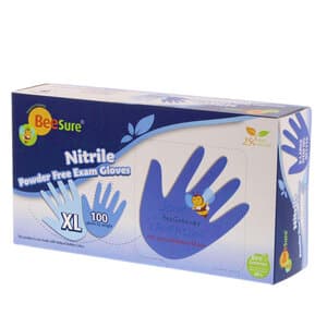 BeeSure Nitrile Powder-Free Exam Gloves, Light Blue, Extra Large, 100/Box, BE1119 thumbnail 10