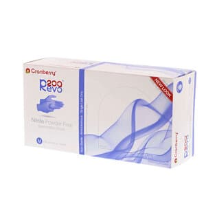 Cranberry Revo200 Nitrile Examination Gloves, Powder-Free, Latex-Free, Medium, Dark Blue, 200/Box, CR3207 thumbnail 17
