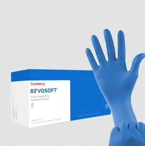 Cranberry RevoSoft Nitrile Exam Gloves, Powder Free, Latex Free, X-Small, Blue, 300/Box, CR3275 thumbnail 14