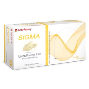 Cranberry® SIGMA Powder Free Latex Exam Gloves, Extra Small, White, 100/Box, CR5815 thumbnail 12