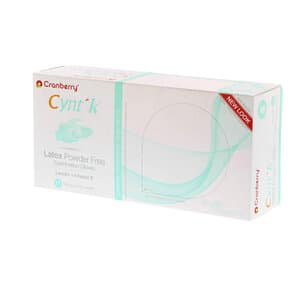 Cranberry Cyntek Powder-Free Latex Exam Gloves, Lanolin & Vitamin E Coated, Wintergreen, Medium, 100/Box, CR7837 thumbnail 13