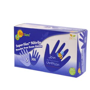 BeeSure SuperSlim Nitrile Examination Gloves, Powder-Free, Small, Cobalt Blue, 300/Box, BE1146 thumbnail 12