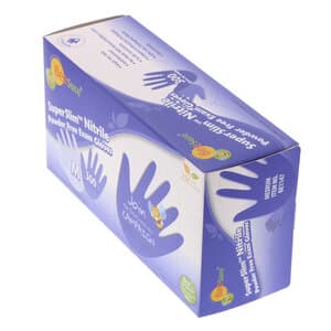 BeeSure SuperSlim Nitrile Examination Gloves, Powder-Free, Medium, Cobalt Blue, 300/Box, BE1147 thumbnail 12