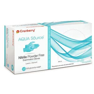 Cranberry Aqua Source Nitrile Exam Gloves, Powder Free, Non-Sterile, Extra Small, Aqua, 200/Box, CR3445 thumbnail 13