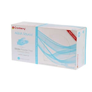 Cranberry Aqua Source Nitrile Exam Gloves, Powder Free, Non-Sterile, Large, Aqua, 200/Box, CR3448 thumbnail 12