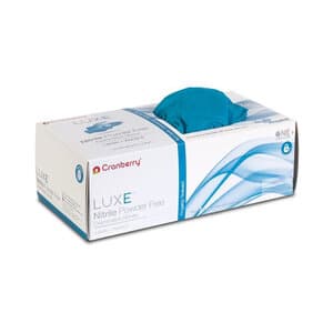Cranberry LUXE Nitrile Exam Gloves, Powder Free, Non-Sterile, Small, Azure Blue, 300/Box, CR3666 thumbnail 14