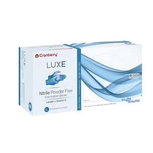 Cranberry LUXE Nitrile Exam Gloves, Powder Free, Non-Sterile, X-Large, Azure Blue, 250/Box, CR3669 thumbnail 13