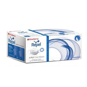Cranberry Repel 4-Ply Earloop Procedure Face Mask, ASTM Level 3, Pearl Silver, One Size Fits Most, 50/Box, R2960SI thumbnail 23