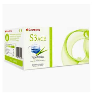 Cranberry S3 ACE ASTM Level 3 Earloop Face Mask, Blue, 50/Box, S3080B thumbnail 10
