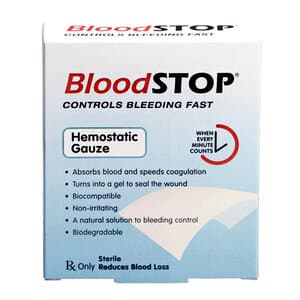 BloodSTOP Hemostatic Gauze, Carboxymethyl Cellulose Dressing, 2" x 2", Sterile, Adherent, 20/Pkg thumbnail 3