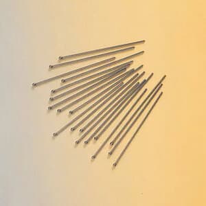 Ball Clasp 0.8mm (0.032") Retainer Wire Clasp, Ball Head, 100/Package - Ball Clasp 0.8mm - Image 1