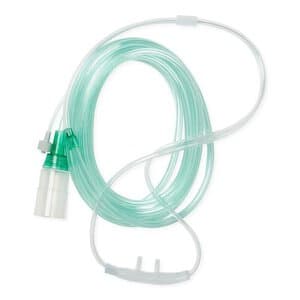 SuperSoft CO2 Nasal Sampling Cannula, Adult, 7' O2 Tubing, 7' CO2 Tubing, Green, Case of 25 thumbnail 3