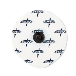 Medline MedGel ECG Electrodes, Foam, Diaphoretic, Pack of 100 - MEDGEL ELECTRODES ECG FOAM DIAPHORETIC PK/100 - Image 1