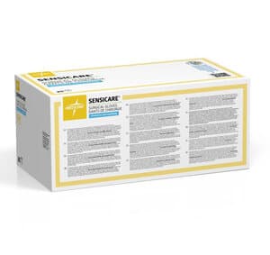 SensiCare® Surgical Gloves with Aloe, Powder Free, Sterile, Latex Free Polyisoprene, White, Size 5.5, 25 Pairs/Box - SensiCare® Surgical Gloves with Aloe – Powder Free, 25 Pairs/Box - Size 5.5 - Image 1