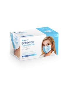 SafeMask® Premier Elite™ Procedure Earloop Face Mask, ASTM Level 3, Blue, 50/Box, 2042 thumbnail 20
