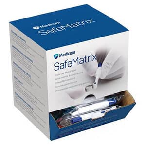 SafeMatrix Single-Use Matrix Bands, Regular Wide 6mm, Blue, 50/Box, 30045 thumbnail 20