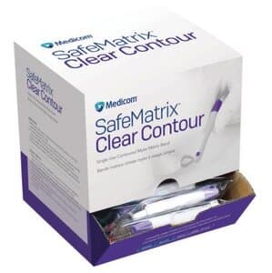 SafeMatrix Clear Contour Single-Use Matrix Bands, Wide, 6.0mm, Purple, Clear Mylar, 50/Box, 30066 thumbnail 12