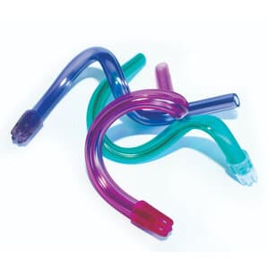 SafeBasics Saliva Ejectors, Dark Blue with Blue Tip, Bag of 100 thumbnail 2