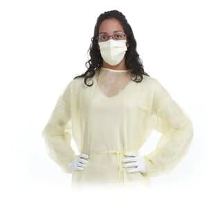 SafeWear Form-Fit Disposable Isolation Gown, Regular, Sunny Yellow, 12/Pk, 8113 thumbnail 13