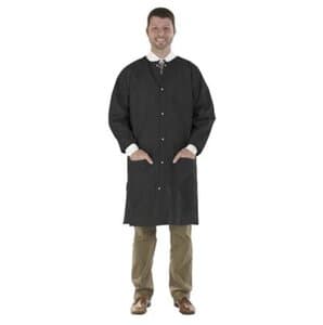 SafeWear High Performance Lab Coat, Jet Black, Small, Latex-Free, Fluid Resistant, AAMI Level 2, 12/Pack, 8119-A thumbnail 13