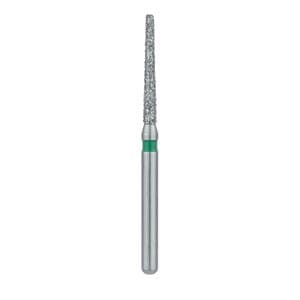Meisinger Single-Use Sterile Diamond Bur, Friction Grip, Tapered Flat End, Coarse, Green, 1.4 mm, 25/Pk, #0914.9C thumbnail 5