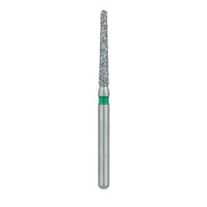 Meisinger Single-Use Sterile Diamond Bur, Friction Grip, Tapered Round End, Coarse, Green, 1.4 mm, 25/Pk, #1114.10C thumbnail 13