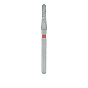 Meisinger Single-Use Sterile Diamond Burs, FG, Tapered Round End, #1118.7F, 1.8 mm, Fine, Red, 25/Pk thumbnail 13