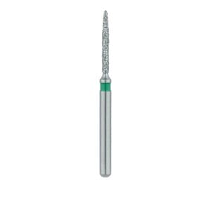 Meisinger Single-Use Sterile Diamond Burs, FG, Flame, #1510.8C, 1.0 mm, Coarse, Green, 25/Pk thumbnail 13
