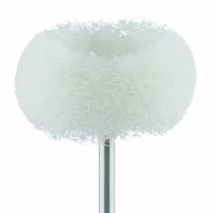 Meisinger Fuzzie Polishing Wheel, White, Extra Fine Grit, 25mm, HP Shank, 5/Pkg, 253-250-HP thumbnail 8
