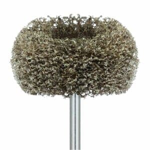 Meisinger Fuzzies Acrylic Polishing Wheel, Coarse Grit, Brown, 25mm, HP Shank, 5/Pkg, 253G-250-HP thumbnail 10