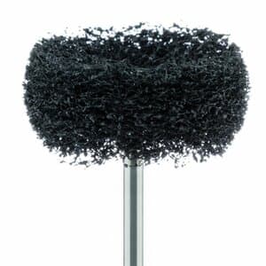 Meisinger Fuzzie Polishing Wheel, Acrylic, Medium Grit, Grey, 25mm, Handpiece, 5/Pkg, 253M-250-HP thumbnail 8