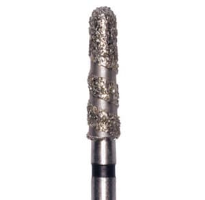 Meisinger Singles Disposable Diamond Bur FG, Spiral Round End Taper, Coarse, #8116.8C, 1.6mm, 25/Pack thumbnail 3