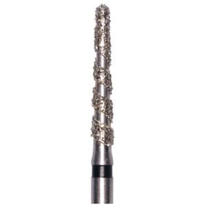 Meisinger Singles Disposable Diamond Bur FG, Spiral Round End Taper, Coarse (Green), 1.8mm, #8118.7C, 25/Pack thumbnail 3