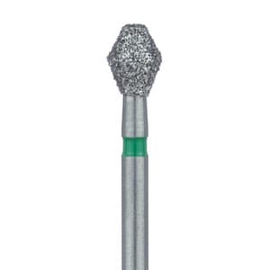 Meisinger 811G-033 FG Coarse Diamond Bur, Barrel, 3.3mm Head, Green, 5/Pk thumbnail 7