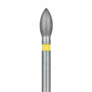 Meisinger Multi-Use Diamond Bur, FG, Pointed Football, #830C, 2.3 mm, Extra Fine, Yellow, 5/Pk, 830C-023-FG thumbnail 7