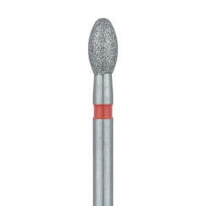 Meisinger Diamond Bur, FG, Fine, Egg/Football, 2.3 mm, Red, 5/Pk, 833F-023-FG thumbnail 11