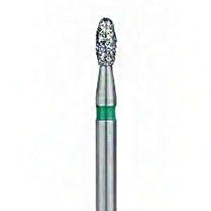 Meisinger Multi-Use Diamond Bur, FG, Football/Egg, #833G, 1.8 mm Head, Coarse, Green, 5/Pk, 833G-018-FG thumbnail 7