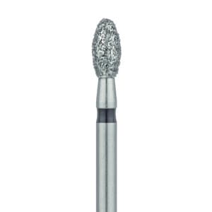 Meisinger Multi-Use Diamond Bur, Friction Grip, Football (Egg) Shape, Super Coarse (Black), 2.3 mm Head Diameter, 4.2 mm Working Length, 5/Pk, 833H-023-FG thumbnail 7
