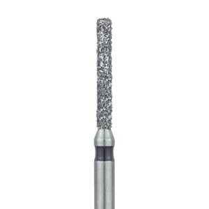Meisinger 837LH-012-FG Diamond Bur, Super Coarse, Black Ring, Cylinder, Flat End, Long Shank, Friction Grip, 1.2 mm Head Diameter, 8.0 mm Head Length, 5/Pkg thumbnail 5