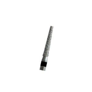 Meisinger 847-012-FG Medium Diamond Bur, Flat End Tapered, Friction Grip, 1.2 mm Head Diameter, 8 mm Working Length, Blue Ring, 5/Pack thumbnail 6