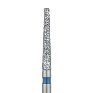 Meisinger 848-016-FG Diamond Bur, FG, Medium Grit, Blue Ring, Flat End Taper, 1.6 mm Head Diameter, 10 mm Head Length, 5/Pkg thumbnail 5