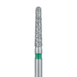 Meisinger 850G-016-SS Diamond Bur, Round End Taper (Cone), Coarse Grit, Green Ring, FG Short Shank, 1.6 mm Head Diameter, 8.0 mm Head Length, 5/Pkg thumbnail 5