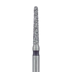 Meisinger 850H-014-FG Diamond Bur, Super Coarse (Black), Round End Taper, Friction Grip, 1.4 mm Head Diameter, 8.0 mm Head Length, 5/Pkg thumbnail 6