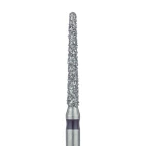 Meisinger 852H-014-FG Diamond Bur, Super Coarse, Black Ring, Round End Taper, 1.4 mm Head Diameter, 10 mm Working Length, Friction Grip, 5/Pack thumbnail 5