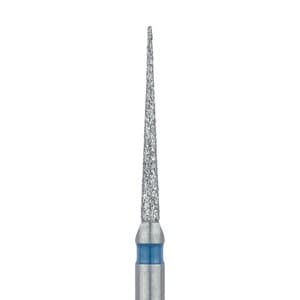 Meisinger FG Diamond Bur #859-010-FG, Medium Grit, Needle Shape, 1.0 mm Head Diameter, 10.0 mm Working Length, Blue Ring, 5/Pkg thumbnail 6