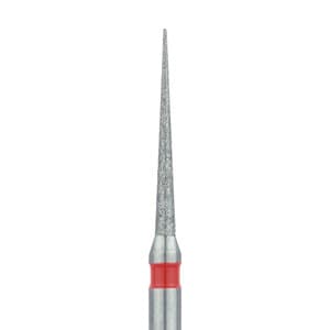 Meisinger Multi-Use Diamond Bur, Friction Grip, Long Needle, Fine (Red), 1.0 mm Head, 10 mm Working Length, 5/Pk, 859F-010-FG thumbnail 7